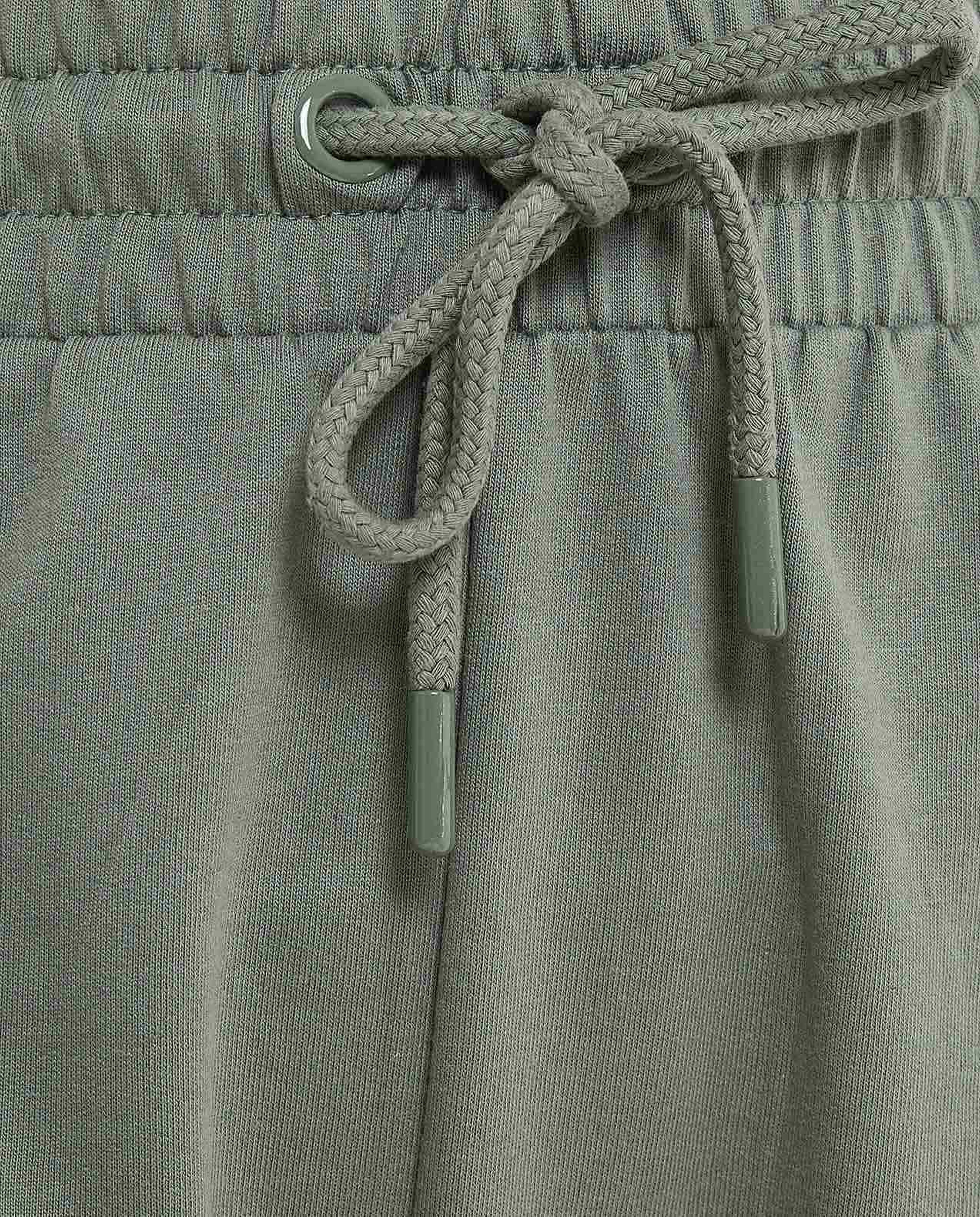 Solid Joggers with Drawstring Waist